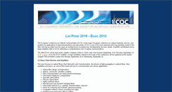 Desktop Screenshot of ecoc2010.org