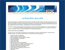 Tablet Screenshot of ecoc2010.org